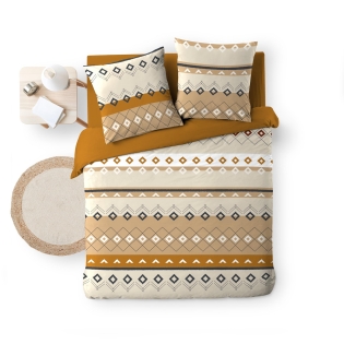 Parure de couette 240 x 220 cm coton 42 fils + 2 taies Xenati