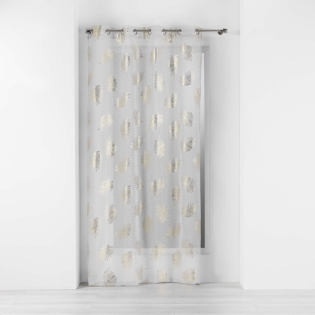 Voilage a oeillets 140 x 240 cm voile sablé Sunny gold
