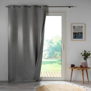 Rideau occultant 140 x 260 cm Crépuscule Gris