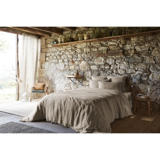 Housse de couette 260 x 240 cm Lin lavé français luxe Soline Lin