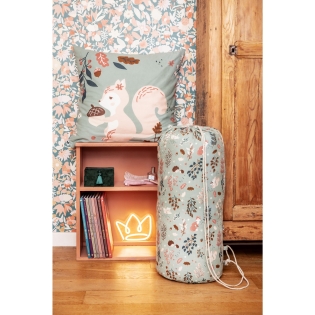 Couette imprimée réversible 140 x 200 cm + 1 taie d'oreiller 60 x 60 cm coton imprimé Tamia Multicolore