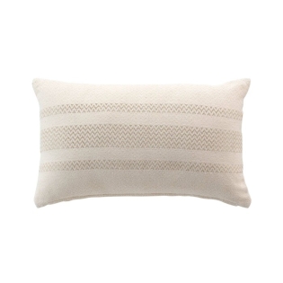 Coussin dehoussable compresse 30 x 50 cm coton jacquard+fils metallises doreline Sans