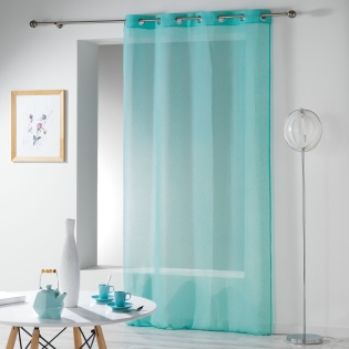 Panneau a oeillets 140 x 280 cm etamine crash telma Bleu