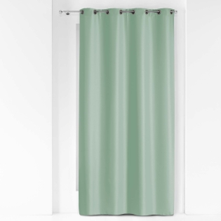 Rideau à oeillets 140 x 260 cm Polyester Essentiel Vert sauge