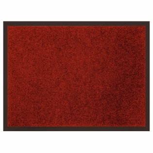 Tapis rectangle 50 x 80 cm anti-poussiere uni telio Rouge