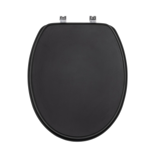 Abatt. wc charn. metal/abs fdc 18 pouces mdf uni mat matty Noir