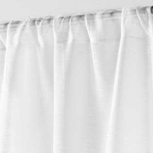 Panneau passe tringle 90 x 200 cm voile sable lissea Blanc