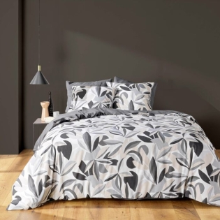 Parure 3 p. 240 x 220 cm polycoton 52 fils Lavinia Gris