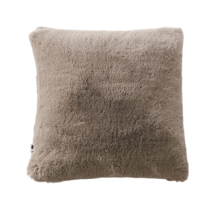  Coussin Déhoussable 45 x 45 cm en Fausse Fourrure – Loutre Sven