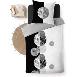 Parure de couette enfant 140 x 200 cm 100% coton 57 fils Stormi