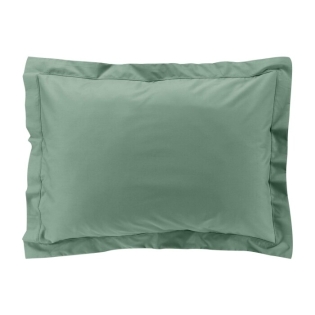 Taie d'oreiller vp 50 x 70 cm percale uni 78 fils percaline  +p. bourdon Tilleul