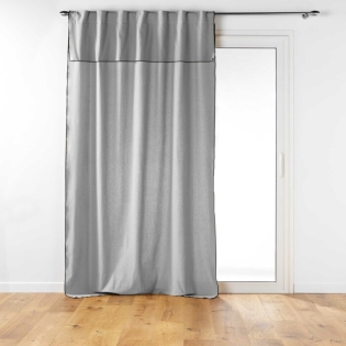 Ridea passant cache-volants en coton 140 x 240 cm Mistraline Gris chiné