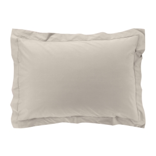 Taie d'oreiller 50 x 70 cm en percale uni 78 fils Lin