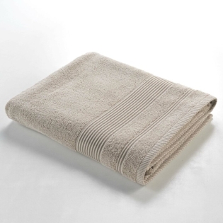 Drap de bain 90 x 150 cm eponge unie tendresse Taupe