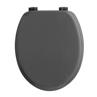 Abatt. wc charnieres plastique 18 pouces mdf uni vitamine sdb Anthracite