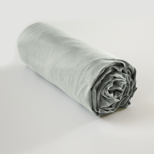 Drap-housse 160 x 200 cm en Lyocell - bonnet 35 cm Lysandre Lichen