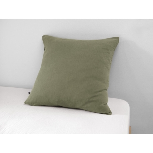 Taie d'oreiller en double gaze de coton – 60 x 60 cm – Gaïa Romarin