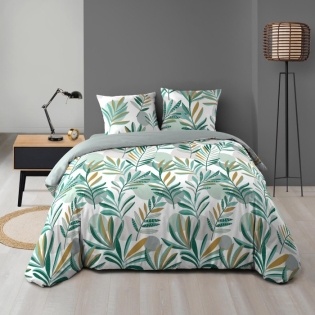 Parure 3 p. 240 x 220 cm microfibre imprimee Louna