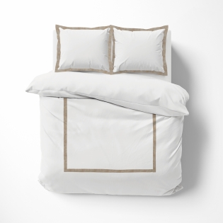 Raffinement Naturel - Housse de Couette Lauraline 240 x 220 cm en Coton et Lin