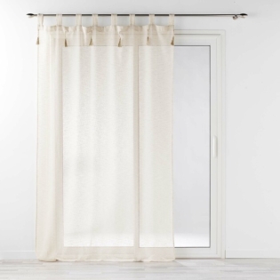 Panneau a passants+pompons 140 x 240 cm effet  tisse dalila Lin
