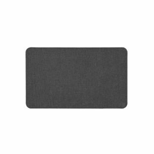 Tapis rectangle 45 x 75 cm tisse uni simeo Anthracite