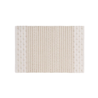 Tapis rectangle 60 x 90 cm coton/polyes fantaisie+fil met artemis Sans