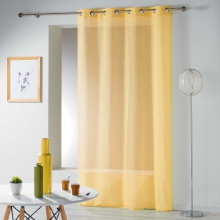 Panneau a oeillets 140 x 240 cm etamine crash telma Jaune