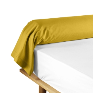 Taie de traversin 85 x 185 cm uni 57 fils lina  +point bourdon Curry