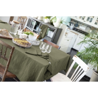 Nappe rectangle 150 x 350 cm Gaze de coton Romarin