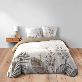 Housse de couette Bastille - 260 x 240 cm - 100% Coton - Douceur et Élégance Naturelle