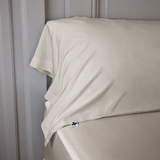 Taie de traversin 85 x 185 cm satin de bambou bambou Salomé Naturel