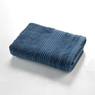 Serviette de toilette 50 x 90 cm eponge unie tendresse Saphir