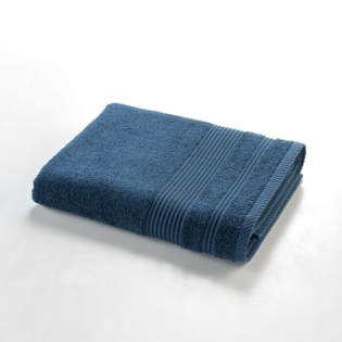 Drap de Douche 70x130 cm - Éponge Unie Tendresse Saphir 600g/m²