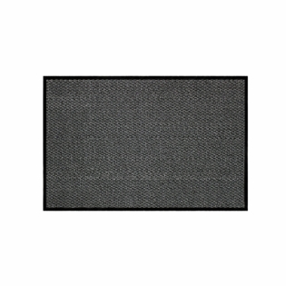 Tapis rectangle 80 x 120 cm anti-poussière Julius - Noir/Gris