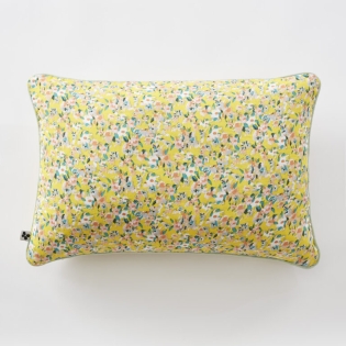 coussin déhoussable avec passepoil 40 x 60 cm gaze de coton imprimée manon