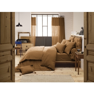Housse de couette 200 x 200 cm en double gaze de coton – Camel