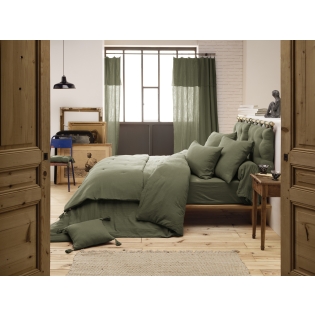 Housse de couette 200 x 200 cm en double gaze de coton – Romarin