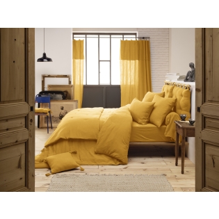 Housse de couette 200 x 200 cm en double gaze de coton – Safran