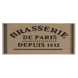 Tapis anti dérapant rectangle 50 x 120 cm bouclette Troquet