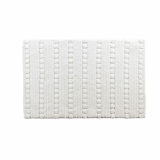 Tapis de bain 50 x 80 cm coton jacquard tisse cleonis Sans