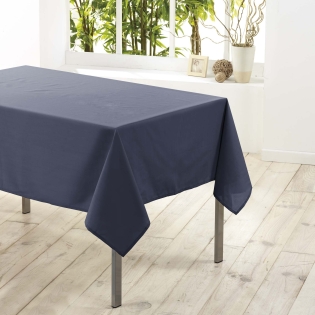 Nappe rectangle 140 x 250 cm polyester uni essentiel Beton