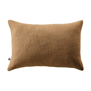 Coussin Déhoussable 40 x 60 cm - 100% coton Sixtine Camel