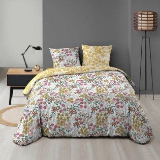 Housse de couette 240 x 220 cm en microfibre de flanelle Claudia