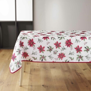 Nappe rectangle 150 x 300 cm polyester imprimé Amaryllis
