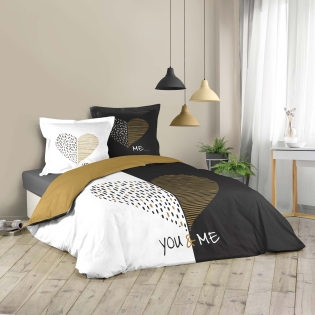 Parure de lit 260 x 240 cm coton imprimé Miu