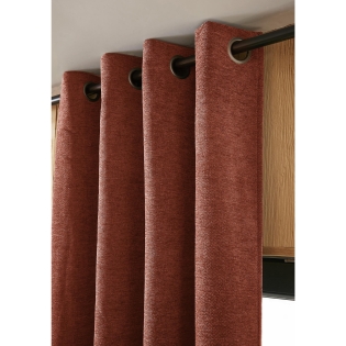 Rideau Petite Hauteur 140 x 180 cm – Occultant & Thermique Bjorn Terracotta