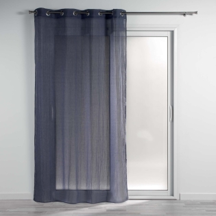 Panneau a oeillets 140 x 240 cm polycoton uni mitsy Marine