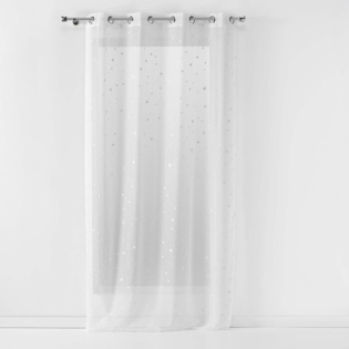 Panneau a oeillets 140 x 240 cm voile sable phosphorescent fluo night Blanc