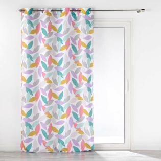 Rideau a oeillets 140 x 260 cm polyester imprime Fantasia
