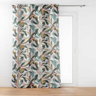 Rideau grande hauteur a oeillets 140 x 280 cm polyester imprime lavinia Sans